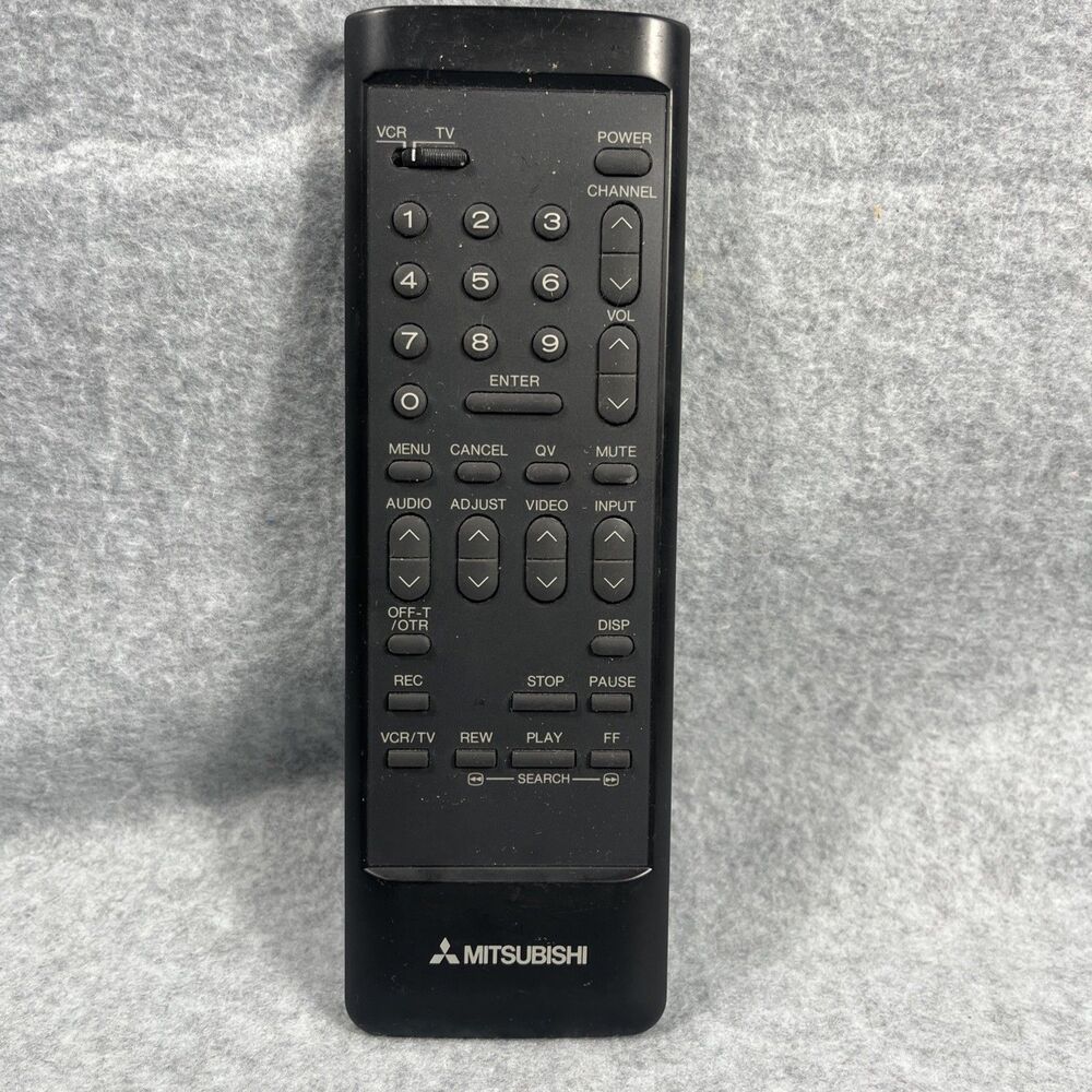 MITSUBISHI VCR TV Remote Control Jog Shuttle Dial VCR Plus OEM Made in Japan R5